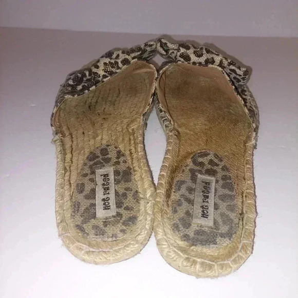 NOT RATED Women's Leopard Slide Sandals w/ Bows Size 10 - Picture 5 of 5